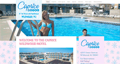 Desktop Screenshot of capricewildwoodmotel.com